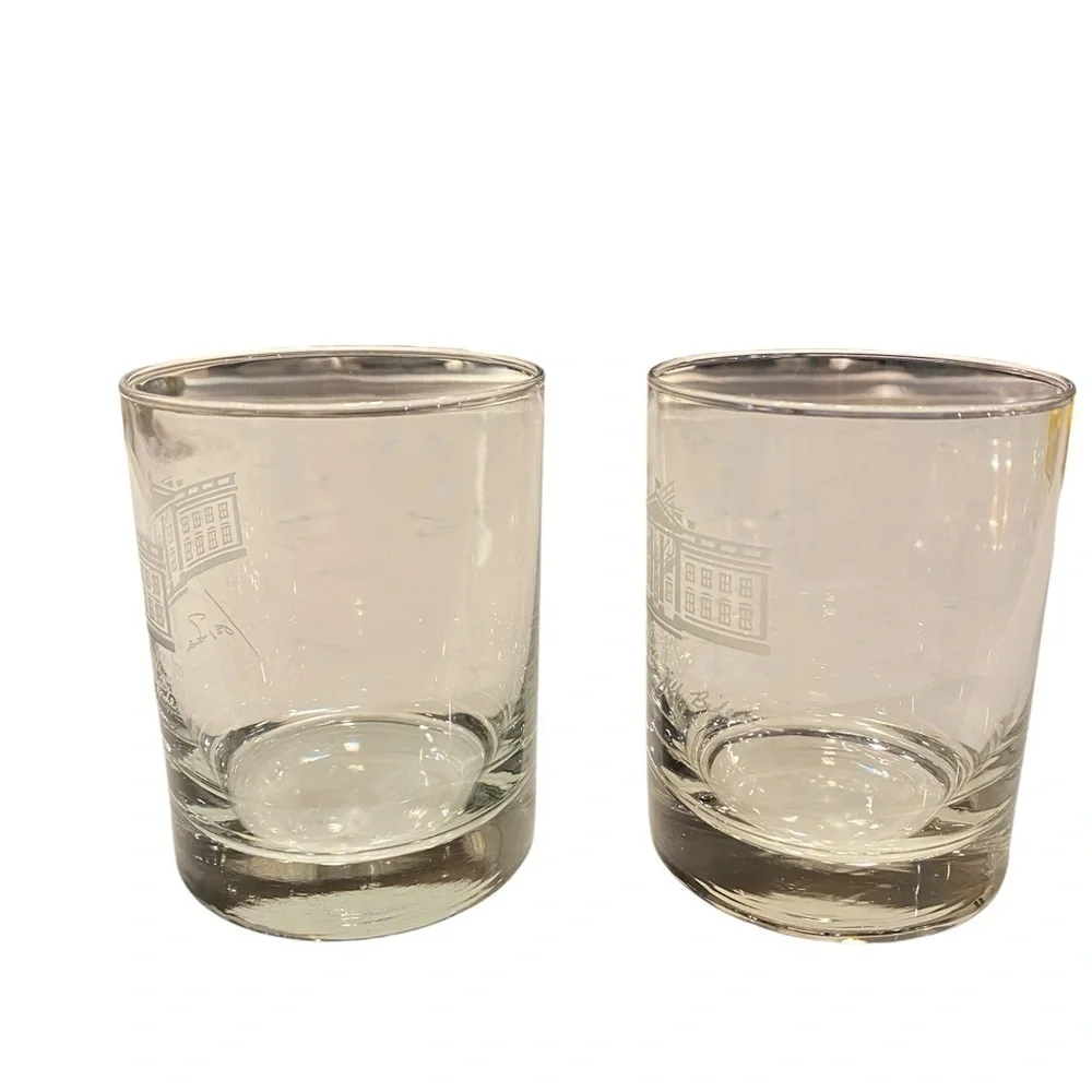 President Joe & Jill Biden Old-Fashion Lowball Whiskey Rock Glass. Set of two